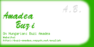 amadea buzi business card